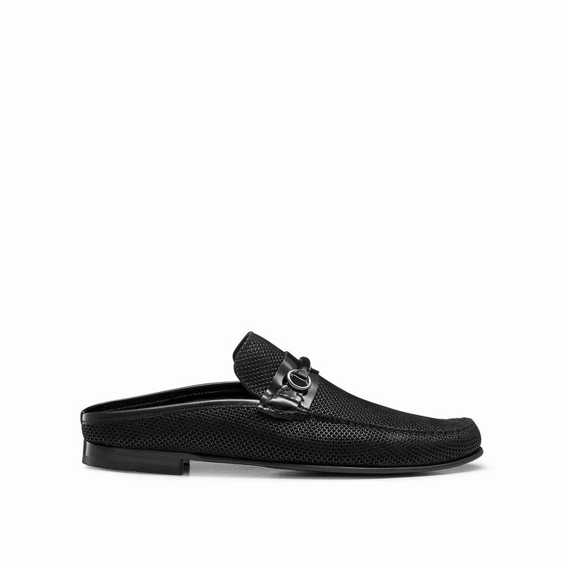 Russell & Bromley Mistified Backless Loafers Men's Black [NTP4058HM]